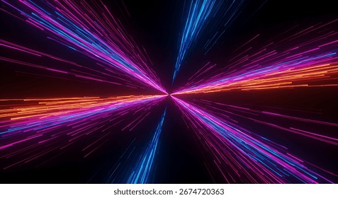 Mesmerizing 3D Abstract Multicolor Visualization Digital Artwork.