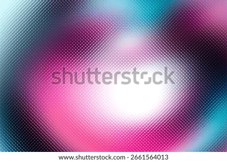 A mesmerizing abstract background featuring a luminous white core surrounded by swirling gradients of pink and teal overlaid with a fine grid pattern