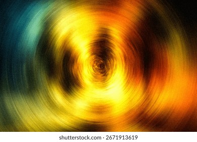 A mesmerizing abstract composition featuring vibrant fiery swirls of yellow orange and blue colors creating a sense of intense energy movement and captivating visual depth