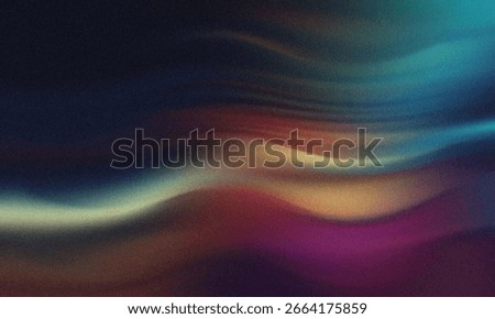 A mesmerizing abstract image featuring a cosmic nebula with swirling bands of vibrant colors including deep blues, purples, oranges, and yellows, illuminated by soft, ethereal light.