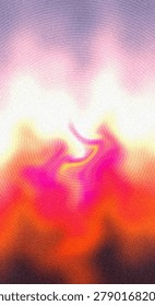 A mesmerizing abstract image featuring glowing light waves with vibrant pink, yellow, and orange hues, creating a soft, ethereal atmosphere.