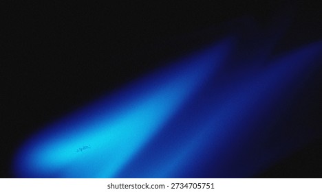 A mesmerizing blue light phenomenon illuminating the night sky with an ethereal glow
