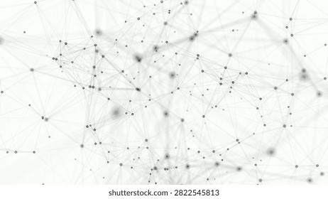 A mesmerizing display of interconnected nodes creates intricate patterns against a soft, white backdrop, highlighting complex relationships.