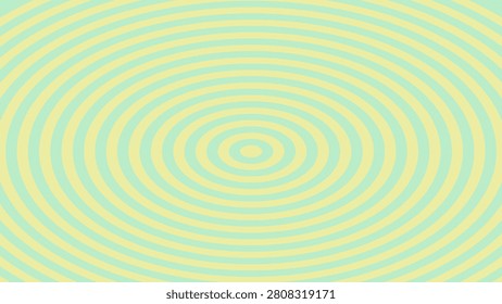 A mesmerizing pattern of wavy concentric circles in shades of yellow and green
