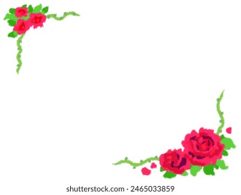 Message card material with red roses design. - Powered by Shutterstock - Get 15% off with code: PIKWIZARD15
