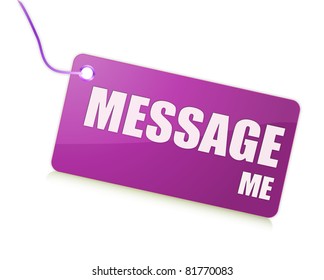 Message me label
