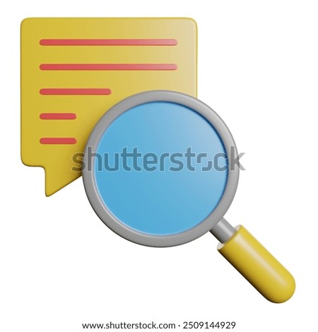 Messages Chat Communcation 3D Rendering Icon Illustration