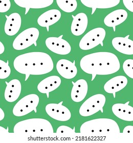 Messages Seamless Cartoon Text Bubble Pattern For Wrapping Paper And Kids And Fabrics And Accessories And Clothes Print 