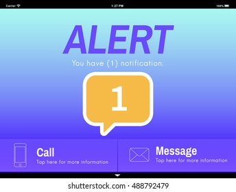 Messaging Communication Notification Alert Reminder Concept