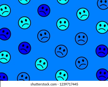 Messenger concept. Irregular pattern. Assembly including multiple feelings.