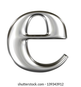 Metal Alphabet Lowercase Letter Symbol - E