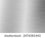 Metal background or texture of brushed steel plate with reflections Iron plate and shiny