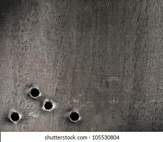 Metal With Bullet Holes Military Background