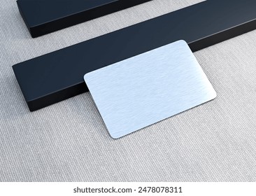 Metal Business Card Mockup Template - Powered by Shutterstock