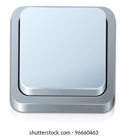 Metal Button Texture Place Text Icon Stock Illustration 96660463
