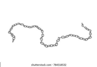 Metal Chain 3D Rendering