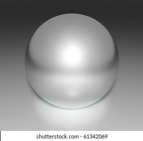 Metal Chrome Sphere, 3d