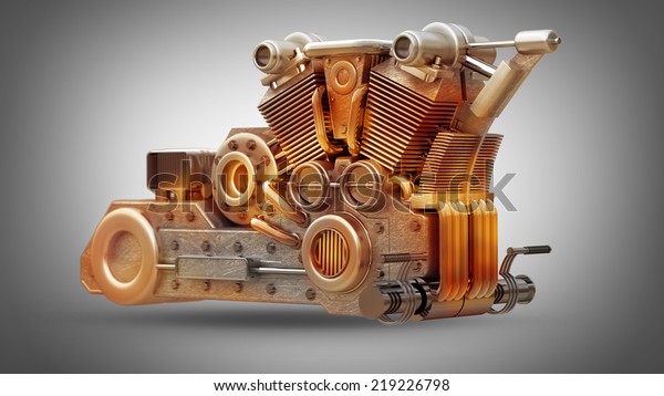 metal engine. Visual layout.\
3d 