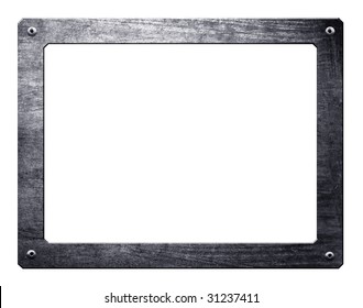Metal Frame Isolated With Clipping Path
