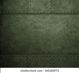 Metal Green Military Background