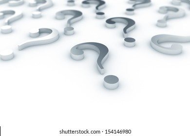 Metal Question Marks Background 