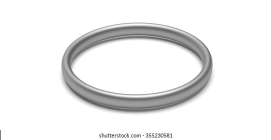  metal ring - rendered 3D Illustration