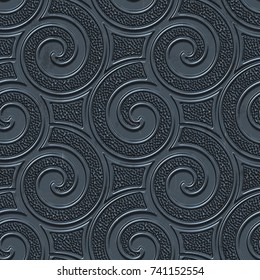 Metal Seamless Texture Swirls Pattern Panel Stock Illustration