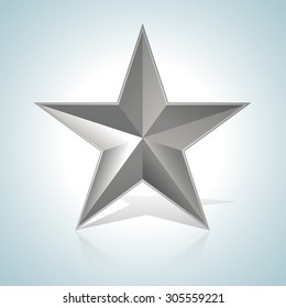 Metal Star Stock Vector (Royalty Free) 305559227