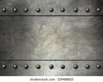 Metal Texture With Rivets