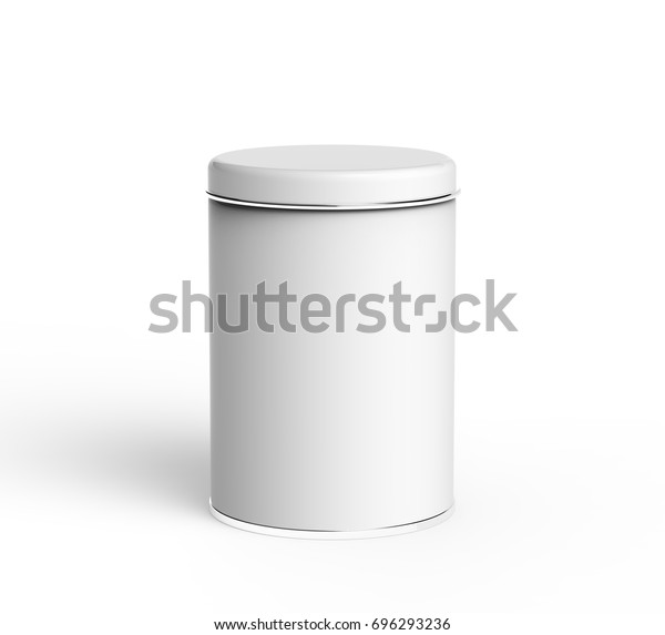 Download Metal Tin Mockup Blank Round Tin Stock Illustration 696293236