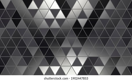 Metal triangles geometric background abstract creative illustration. 