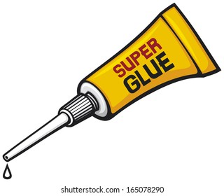 Metal Tube Of Super Glue 