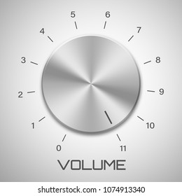 Metal Volume Control Knob That Goes To Eleven