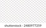 Metal wire mesh fence isolated on white transparent. Chain link fence, 3d render