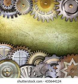 Metallic Gears Background Stock Illustration 433644124 | Shutterstock