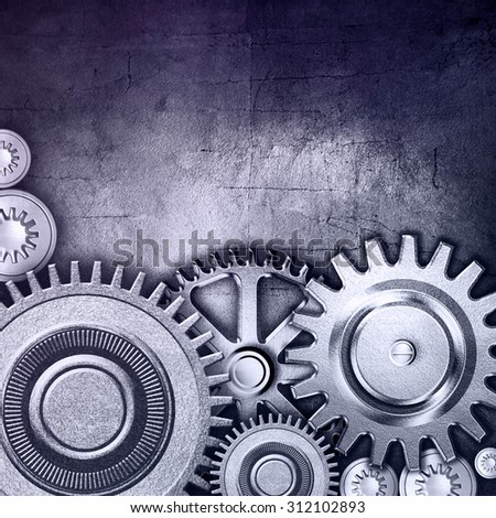 metallic gears background