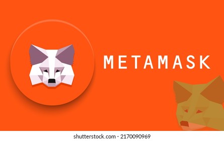 Metamask Crypto Currency Exchange Logo Illustration Stock Illustration ...