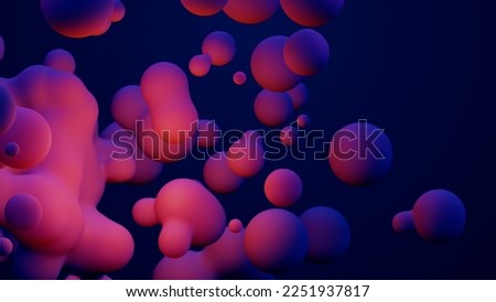 Metaverse 3d render morphing animation pink purple abstract metaball metasphere bubbles art sphere blue background backdrop vr space moving meta balls shapes motion design fluid liquid of presentation