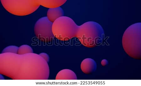 Metaverse 3d render morphing animation pink purple abstract metaball metasphere bubbles art sphere blue background backdrop vr space moving meta balls shapes motion design fluid liquid of presentation
