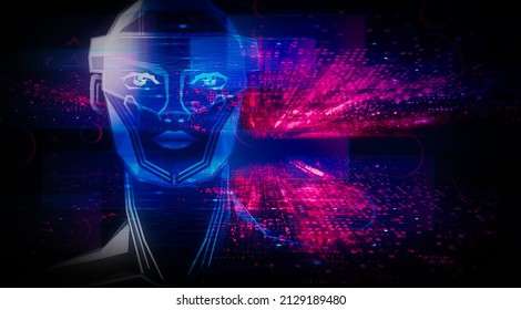 Metaverse Concept With Avatar In A Virtual World - Virtual Spaces And Virtualization - Disruptive Innovation In Information Technology And Computer Science - Conceptual Illustration