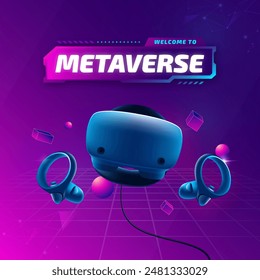 Metaverse design with VR console