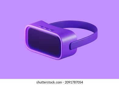 Metaverse technology concept. 3d render virtual reality goggles. VR glasses headset for video game, nft, simulation, online education. 3d rendering illustration future communication on social media.