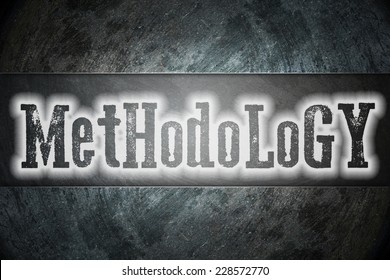 Methodology Concept text on background