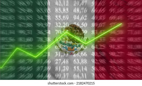 Mexico Financial Growth Economic Growth Arrow Stock Illustration ...