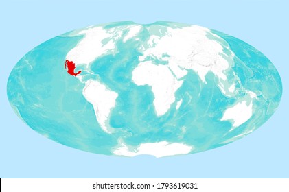 Mexico Highlighted On Map Images Stock Photos Vectors Shutterstock