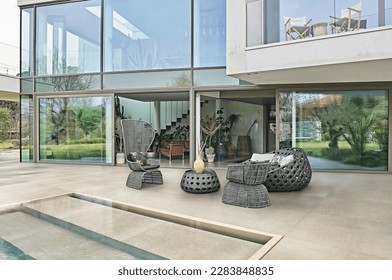 MIAMI, USA, April 3, 2023: Detailed 3d illustration of modern and stylish flooring and wall coverings in construction and interiors, April 2023. - Shutterstock ID 2283848835