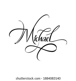 Michael Name Graphic Images, Stock Photos & Vectors | Shutterstock