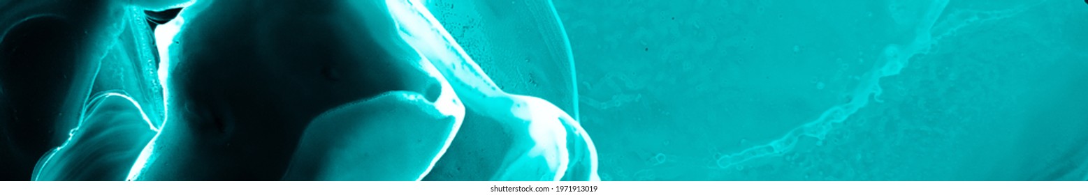Microbiology Background. Micro Human Bone Scan. Black Microscope Smoke. Turquoise Biotechnology Splash. Cosmic Pattern. Creative Artwork With Fluid Effect. Blue Microbiology Background.