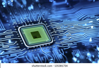 microchip integrated on motherboard