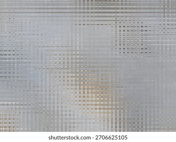 Micro-grid silver surface with subtle metallic sheen and precision patterning.